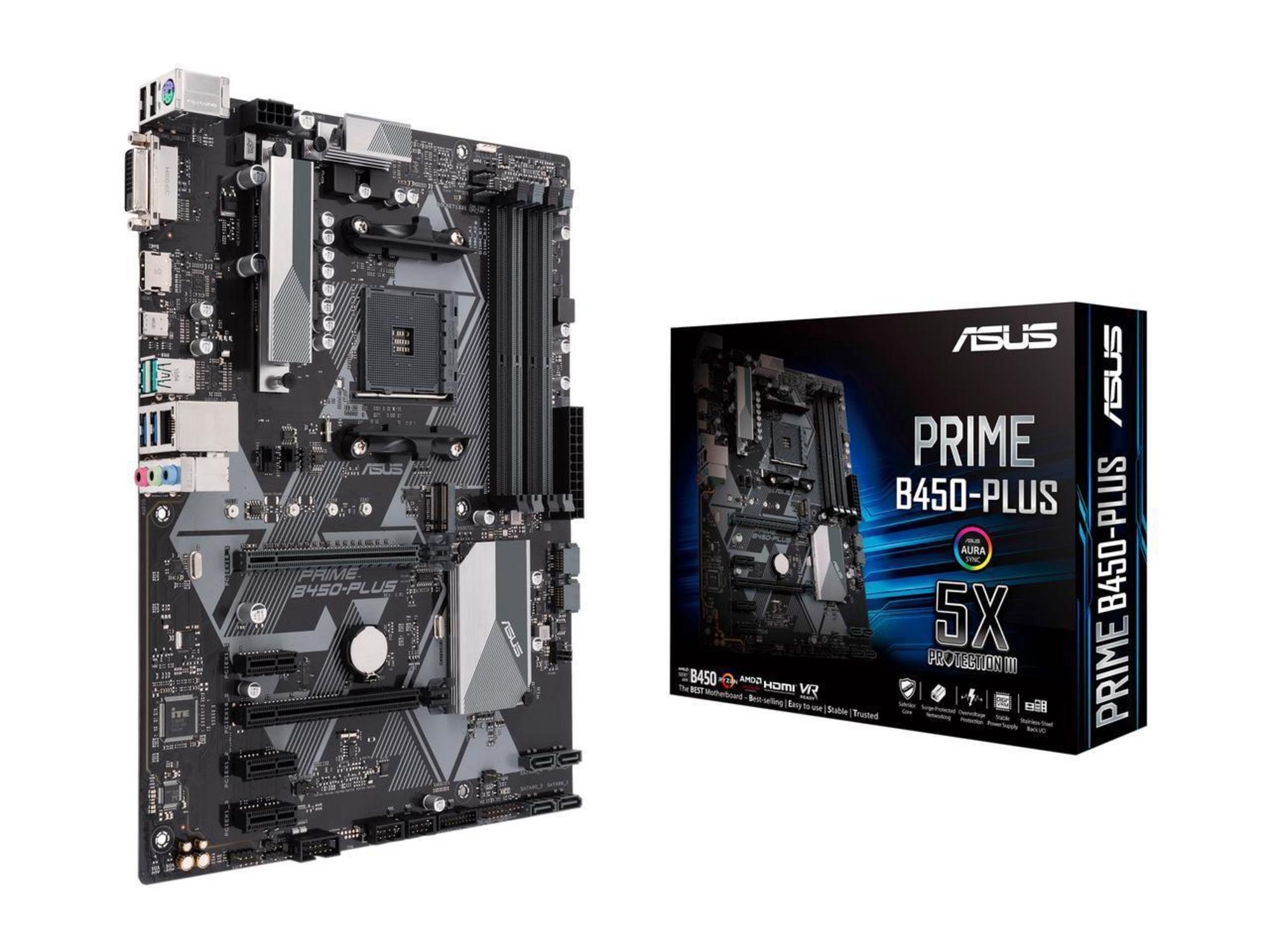 Asus prime b450 plus не запускается