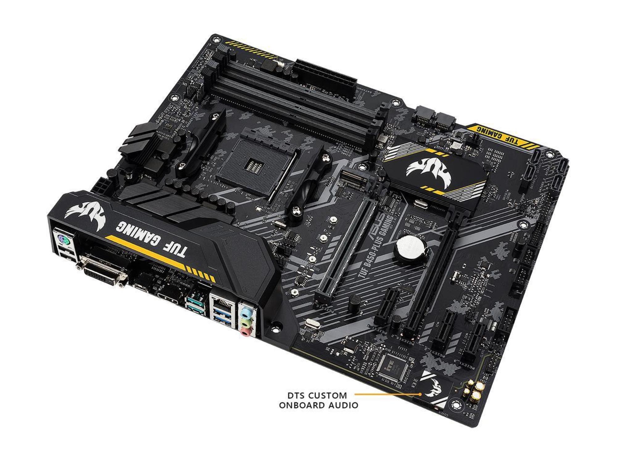 Asus Tuf B450 Plus Gaming Motherboard Amd Ryzen Vega Ddr4 M2 Hdmi Dvi