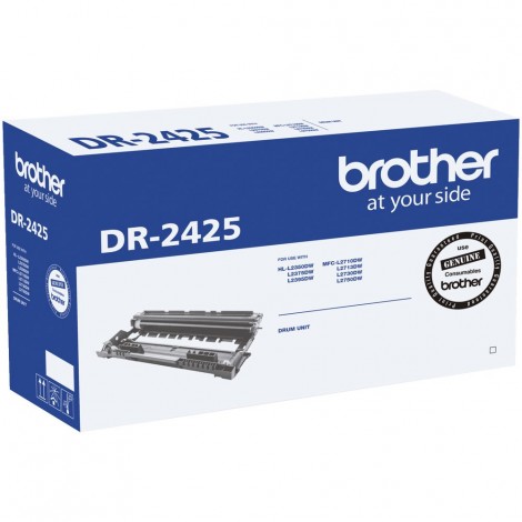 Brother DR-2425 Mono Laser Drum- Standard Cartridge - HL-L2350DW/L2375DW/2395DW/MFC-L2710DW/2713DW/2730DW/2750DW- up to 12,000 pages