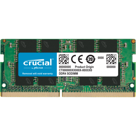 Crucial 8GB (1x8GB) DDR4 SODIMM 2666MHz CL19 1.2V Notebook Laptop Memory RAM