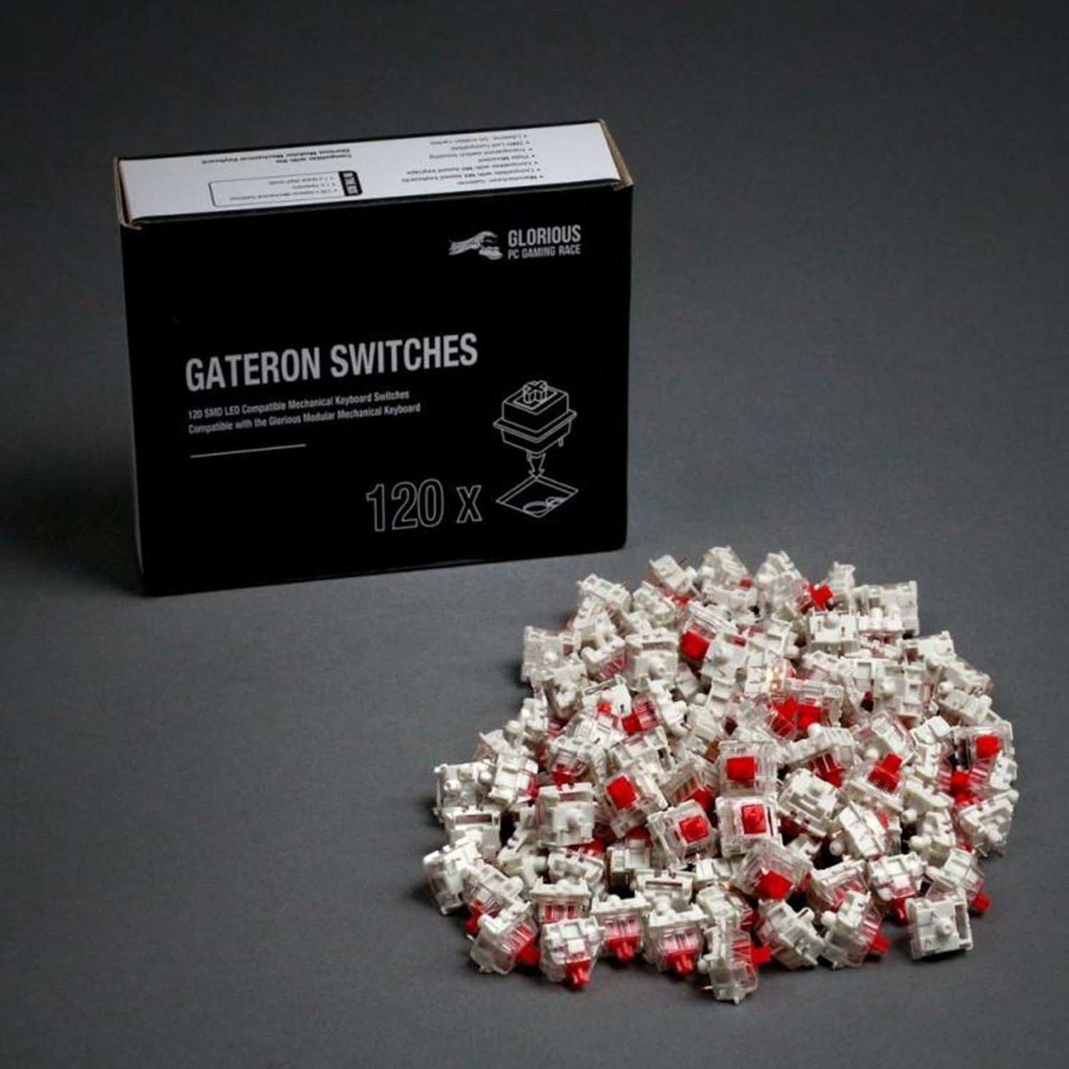 Gateron Red Mechanical Keyboard Switches (120 pack) GAT-RED - PC MEAL