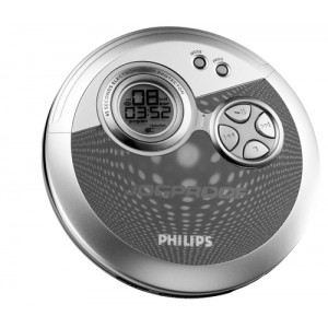 Philips AX3300/10 CD player Portable Blue Silver