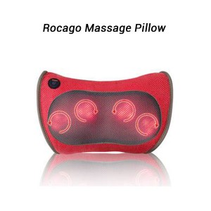 Rocago Portable Massage Pillow Bidirectional Kneading Massage Home Office