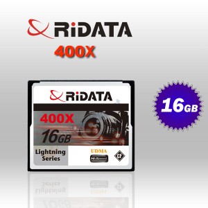 RiDATA 16GB 400X Lightning Series UDMA CF CompactFlash Card (RDCF16G-400X-LIG)