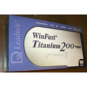 Leadtek WinFast Titanium 200 TDH 64MB GPU AGP Graphics Video Card