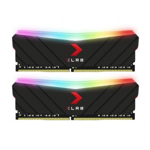 PNY XLR8 16GB (2x8GB) UDIMM 4600Mhz RGB CL19 1.35V Black Heat Spreader Gaming Desktop PC Memory