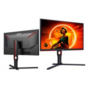 AOC 24.5' 240Hz Gaming Monitor, 1 ms GtG, Freesync Premium, 3 Sided Frameless, Ultra Fast and Smooth Gaming CS2, 300cd/m2 (LS)