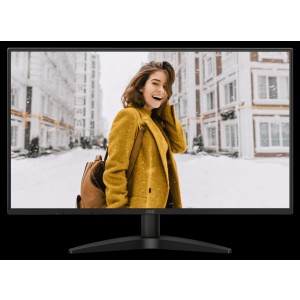 AOC 27' IPS, 100Hz, 250cd/m2,  Full HD, 3-Way Frameless Slim- HDMI , VGA Tilt Low Blue Mode Flicker Free, VESA 100mm, Home Office Monitor