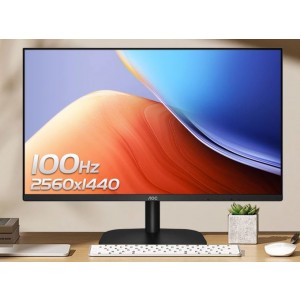 AOC 27' Q27B2S2 27' IPS 2K QHD, 4ms, 100Hz , IPS, ,Adaptive Sync, DP, HDMI,VESA 100x100mm (LS)