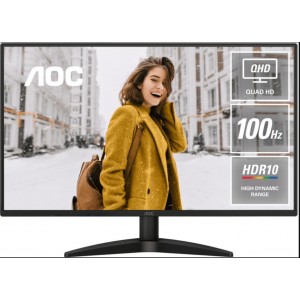 AOC 27' Q27B36  27' IPS QHD 2560x1440, 4ms, 350cd/m2, 100Hz, HDR10, IPS, Adaptive Sync, DP, HDMI, VESA 100x100mm