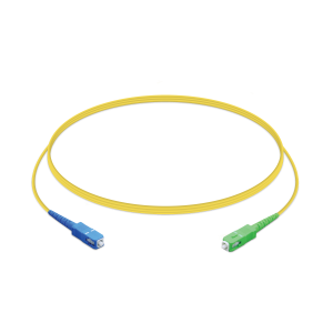 Ubiquiti UFiber PatchCord Cable UPC/APC, 1.5m, Single Unit, Ultra-thin 2.0 mm Jacket, SC/UPC to SC/APC, Yellow,  Incl 2Yr Warr