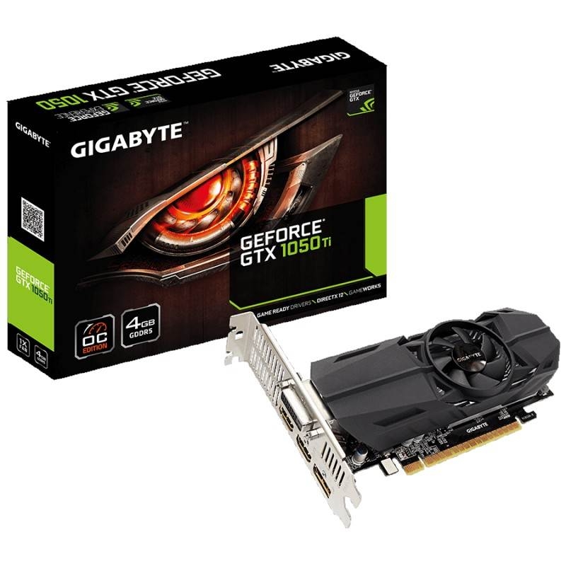 Gigabyte nVidia GeForce GTX 1050 Ti Low Profile 4GB Gaming Graphics ...